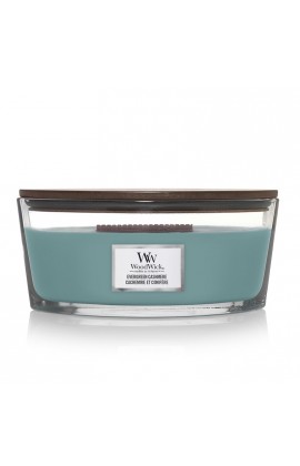 Woodwick Evergreen Cashmere hajó illatgyertya